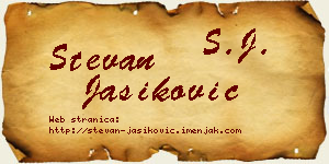 Stevan Jasiković vizit kartica